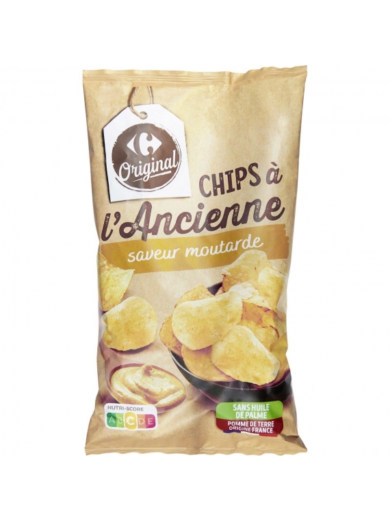 Chips à l Ancienne Moutarde CARREFOUR ORIGINAL