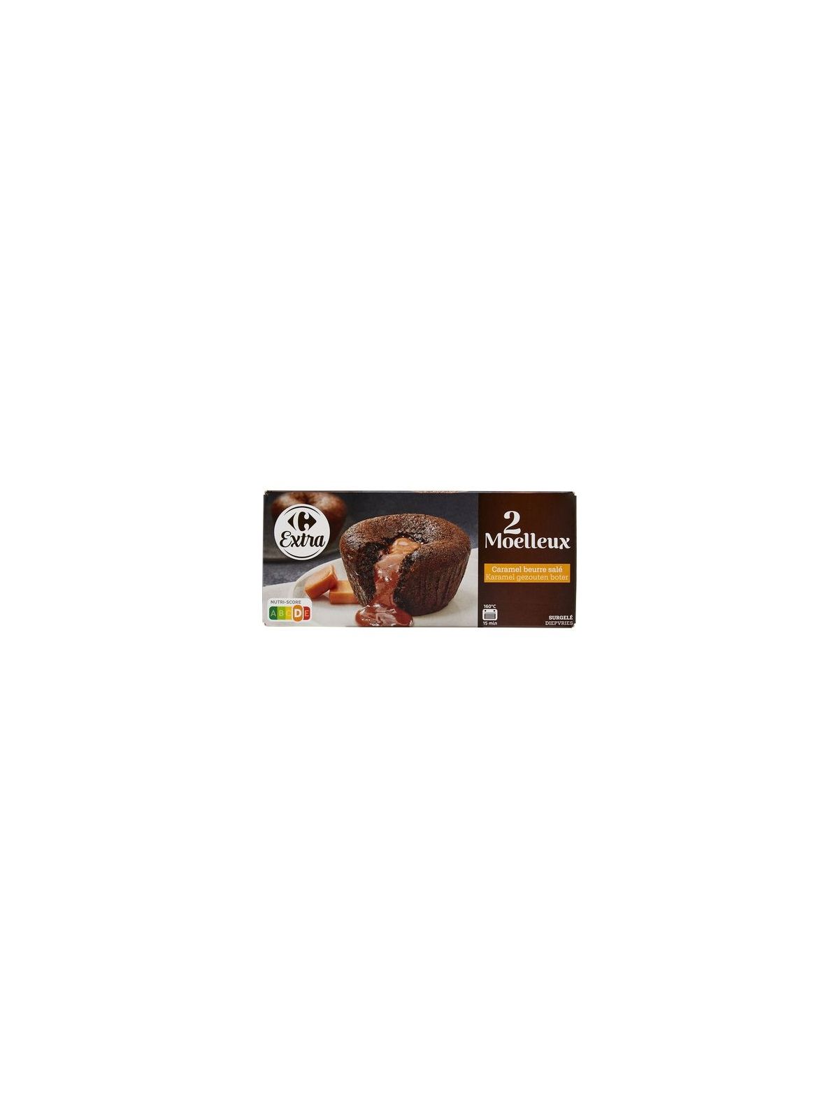 Gâteaux cœur fondant chocolat caramel CARREFOUR