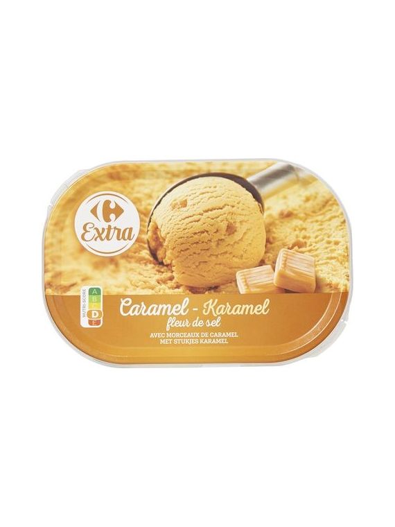 Glace caramel fleur de sel CARREFOUR EXTRA