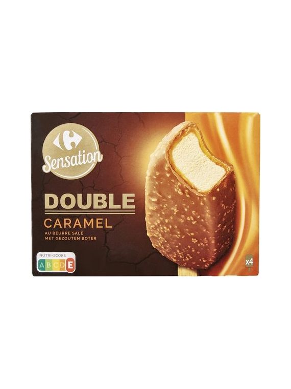 Glaces caramel au beurre salé CARREFOUR SENSATION