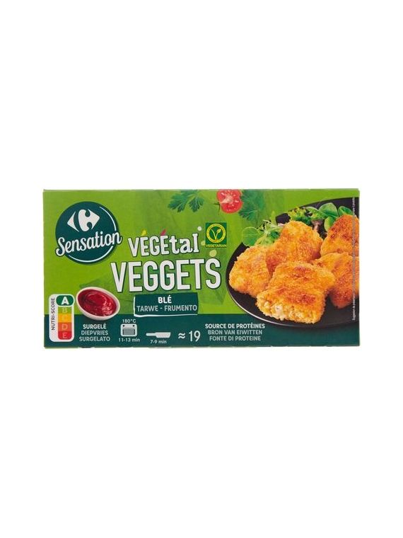 Nuggets VEGEtal Veggets blé CARREFOUR SENSATION