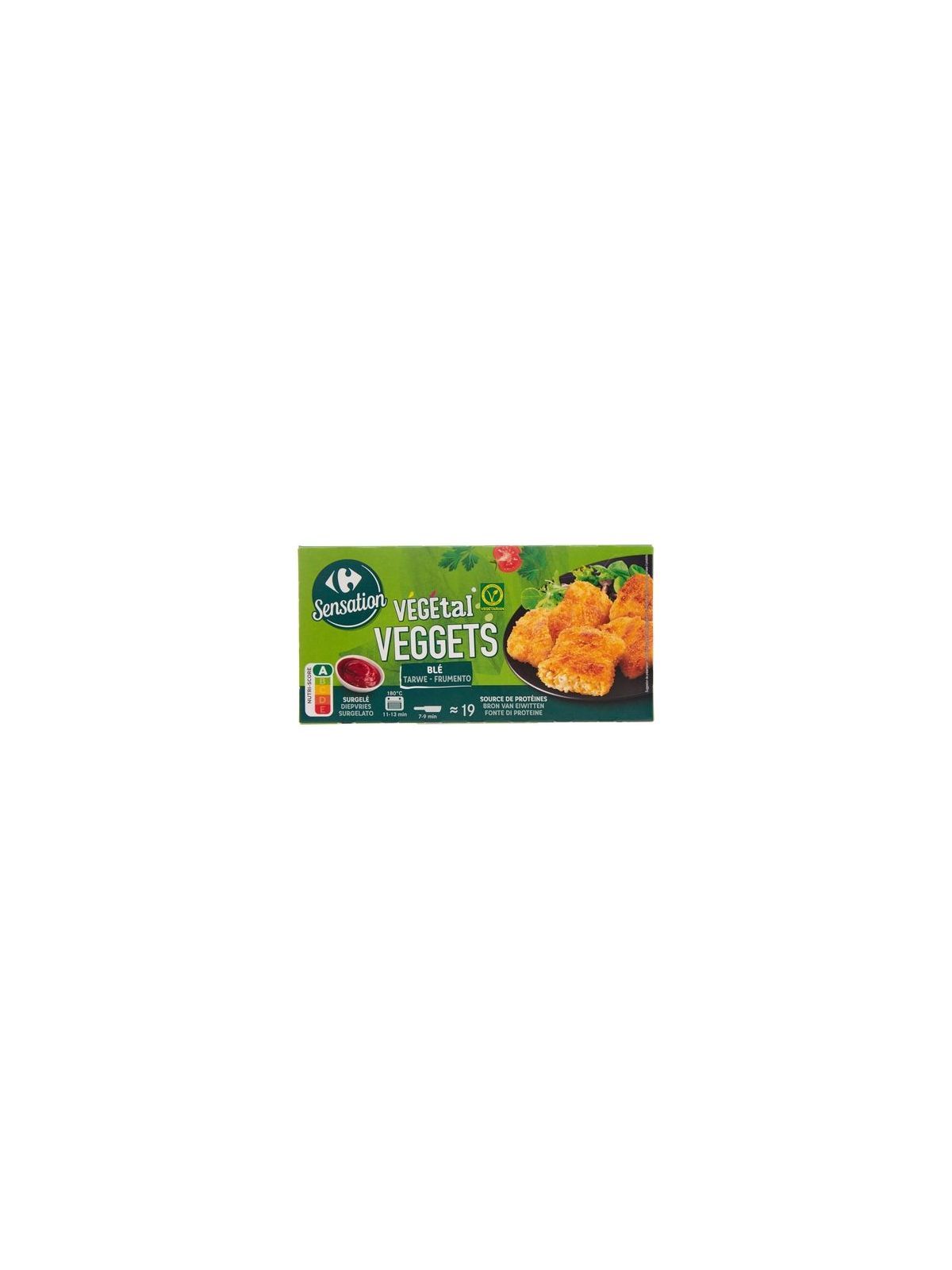 Nuggets VEGEtal Veggets blé CARREFOUR SENSATION