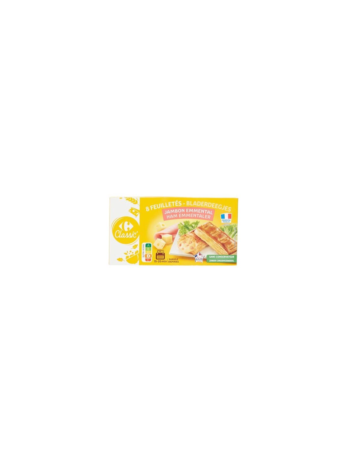 Friand feuilletés jambon emmental CARREFOUR CLASSIC'