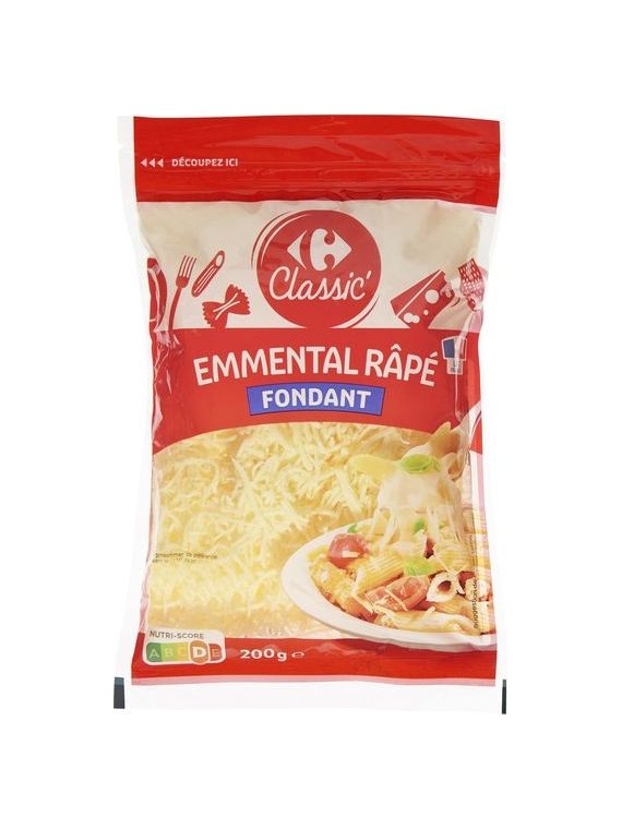 Emmental râpé fondant CARREFOUR CLASSIC'