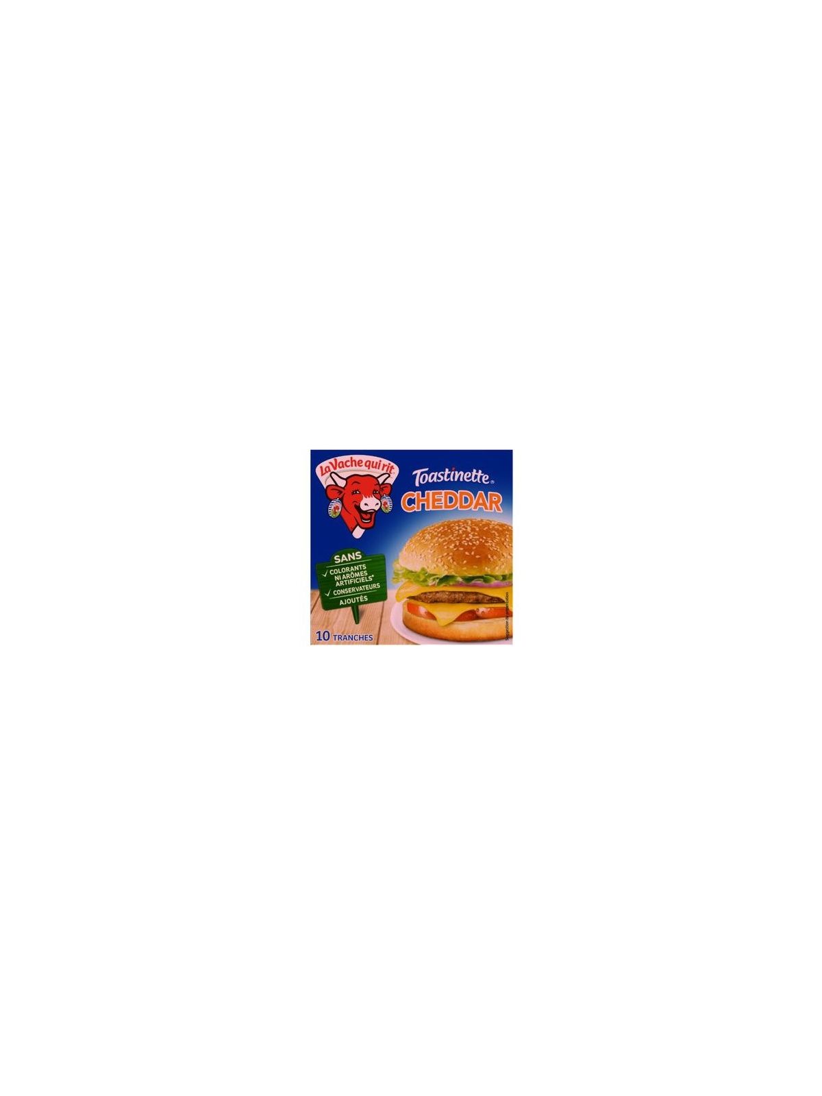 Fromage en tranches  Hamburger Cheddar Toastinette LA VACHE QUI RIT