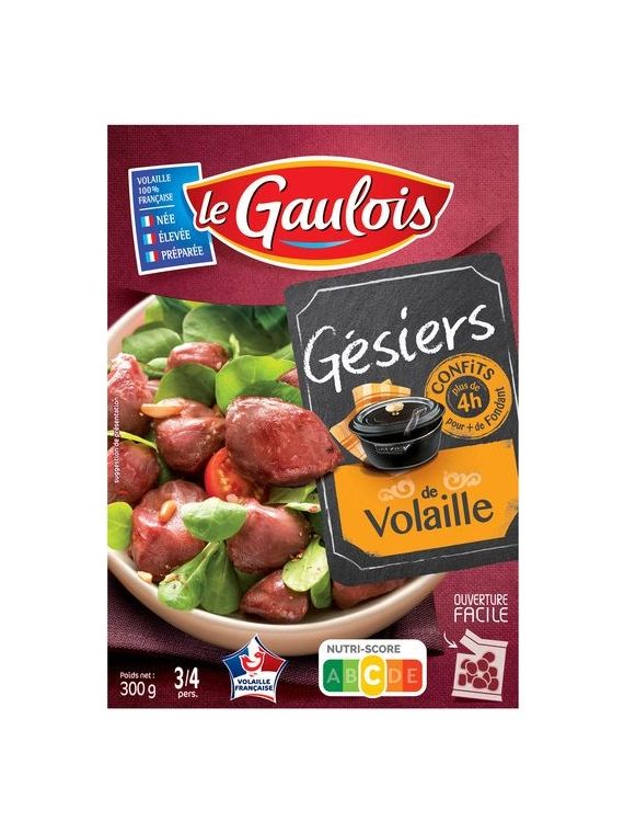 Gésiers de volaille confits LE GAULOIS