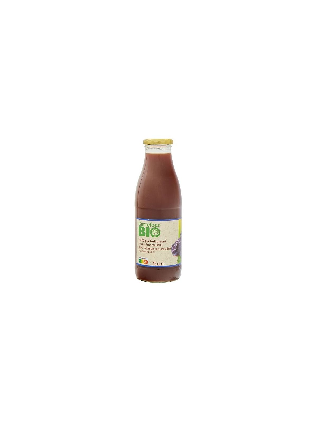 Jus de pruneaux bio 100% pur fruit CARREFOUR BIO