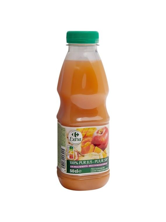 Jus de fruits multifruits 100% pur jus CARREFOUR EXTRA