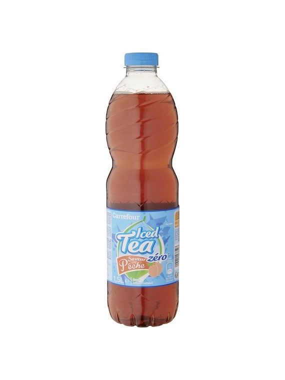 Boisson Iced Tea saveur pêche zéro CARREFOUR SENSATION