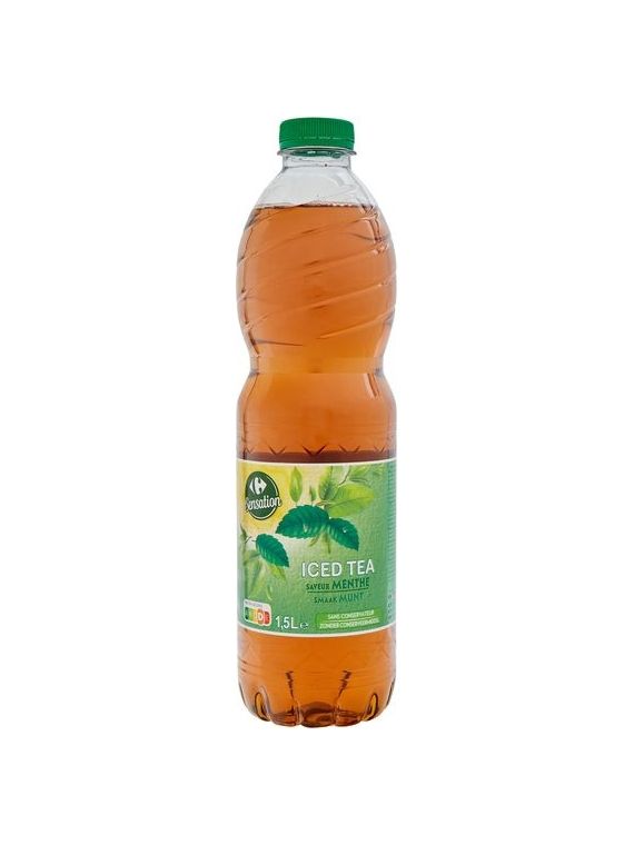 Boisson Iced Tea menthe CARREFOUR SENSATION