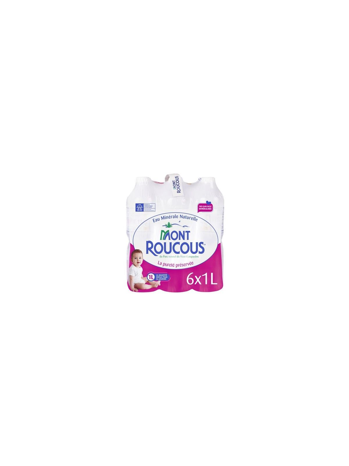 1L EAU MIN.MT ROUCOUS PET