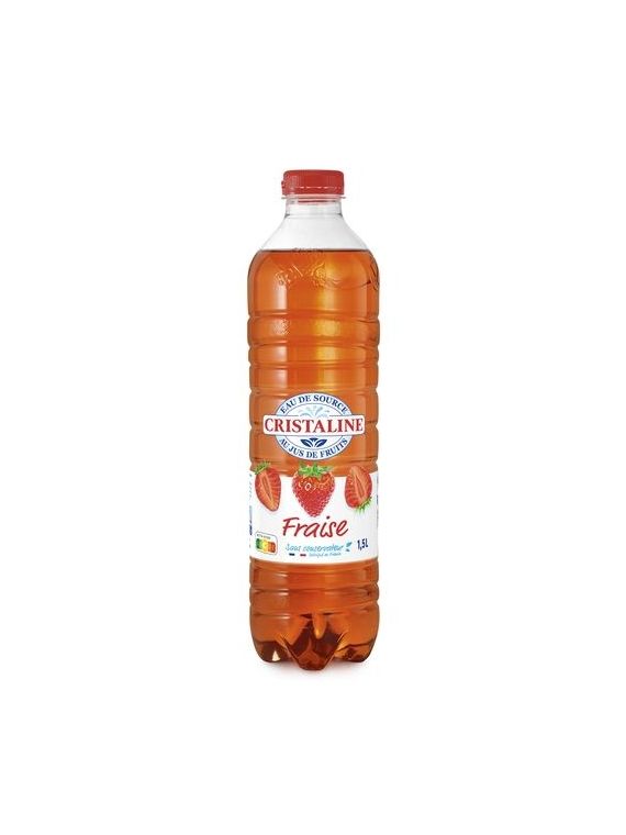 1.5L EAU FRAISE CRISTALINE