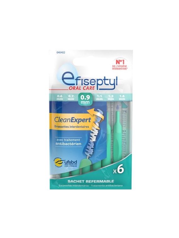 6 BROSSETTES 0.9MM EFISEPTYL