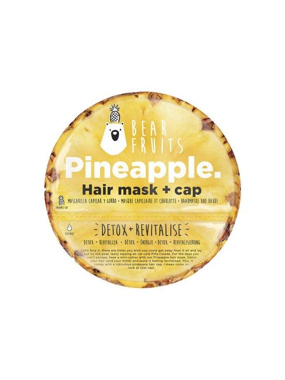 Masque Cheveux revitalisant détox ananas + charlotte BEAR FRUITS