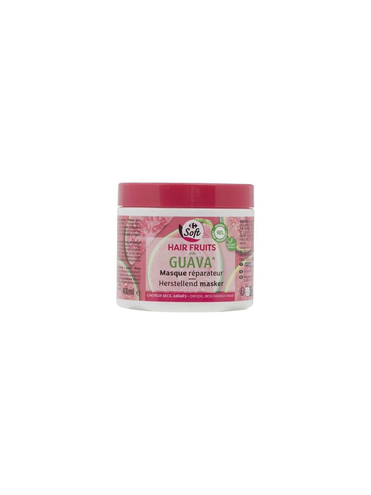 Masque cheveux réparateur goyave Hair Fruits CARREFOUR SOFT