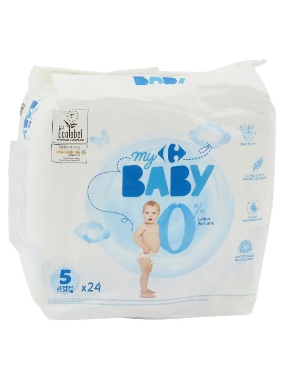 Couches taille 5 junior : 11-25 kg CARREFOUR BABY