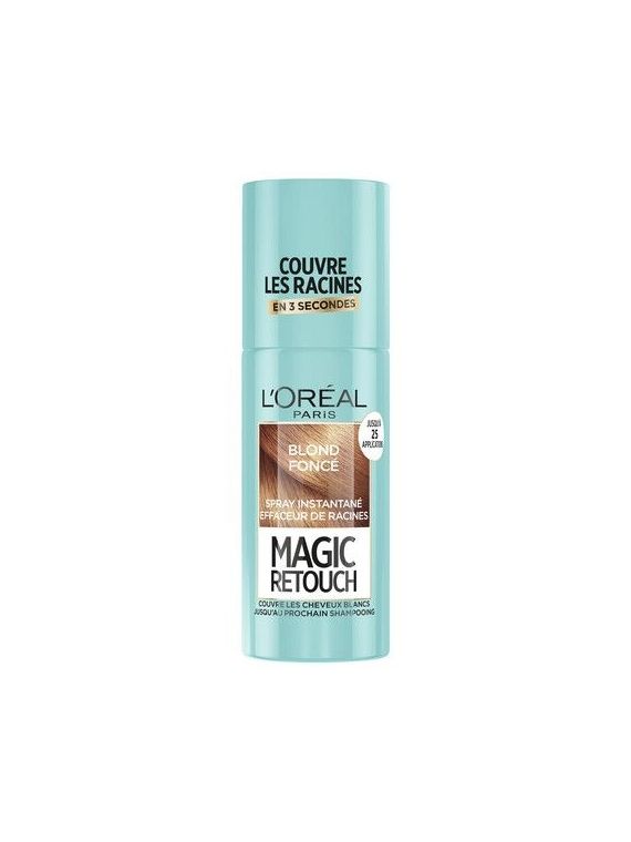 Coloration Cheveux Temporaire Spray Retouche Racine Blond Foncé MAGIC RETOUCH