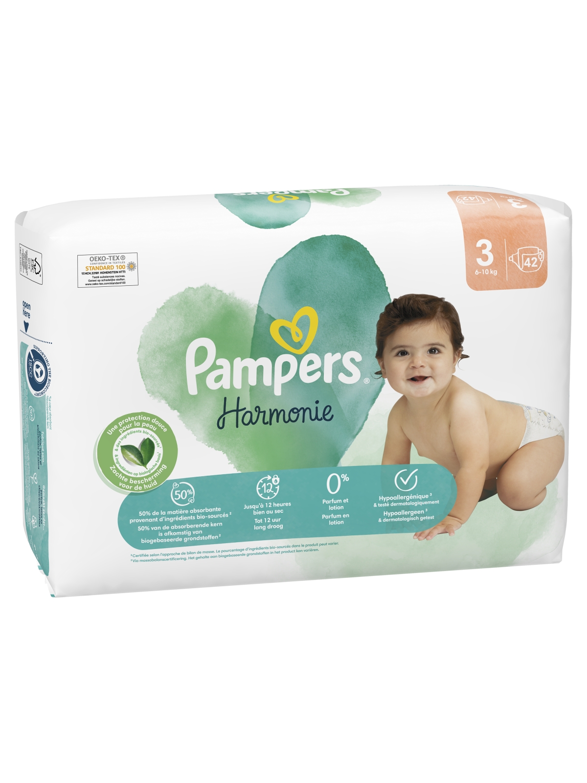 Couches Bébé Harmonie Taille 3 6Kg - 10Kg PAMPERS