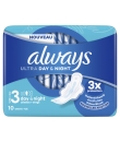 Serviette Hygiénique avec Ailettes Ultra Day & Night Taille 3 ALWAYS