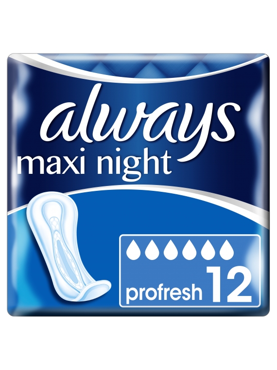 Serviettes hygiéniques maxi night ALWAYS