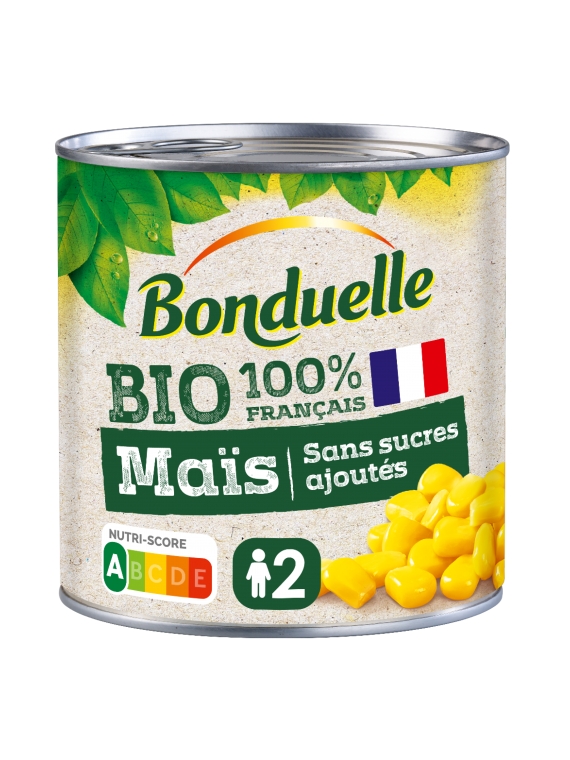 Maïs sans sucres ajoutés Bio BONDUELLE