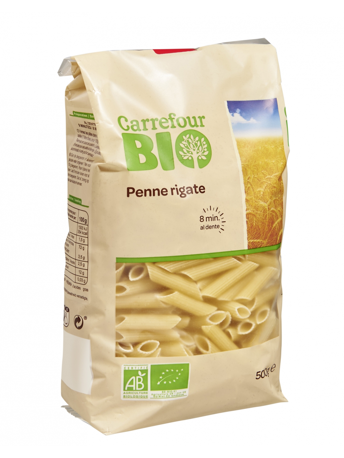 Pâtes penne rigate Bio CARREFOUR BIO