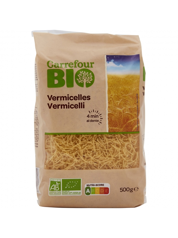 Pâtes bio vermicelles CARREFOUR BIO