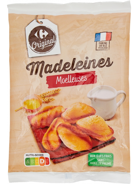 Madeleines moelleuses CARREFOUR ORIGINAL