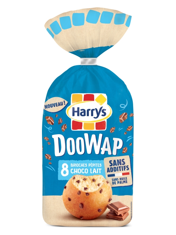 Brioche doowap aux pepites de chocolat au lait sans additifs HARRYS