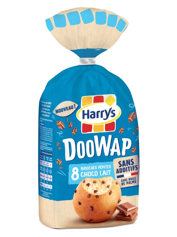 Brioche doowap aux pepites de chocolat au lait sans additifs HARRYS