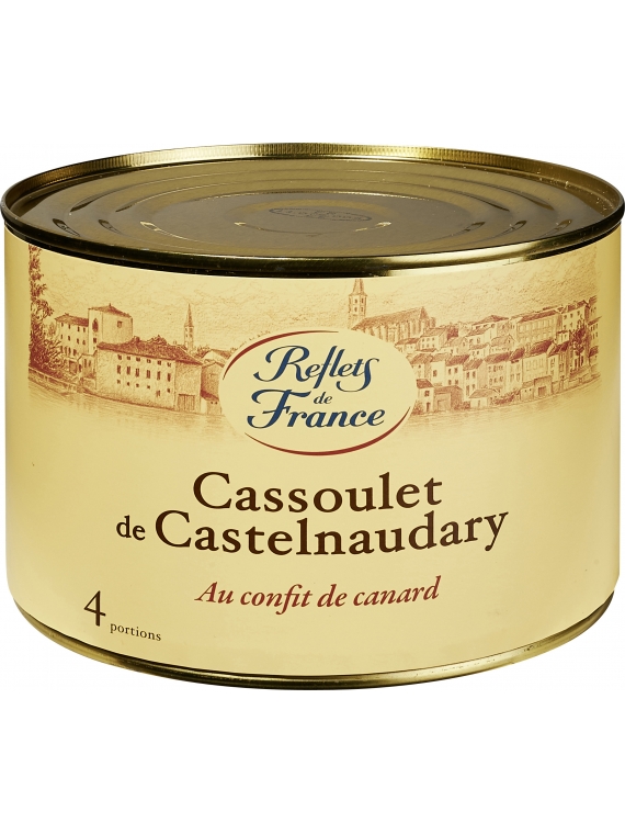 Plat cuisiné cassoulet au confit de canard REFLETS DE FRANCE