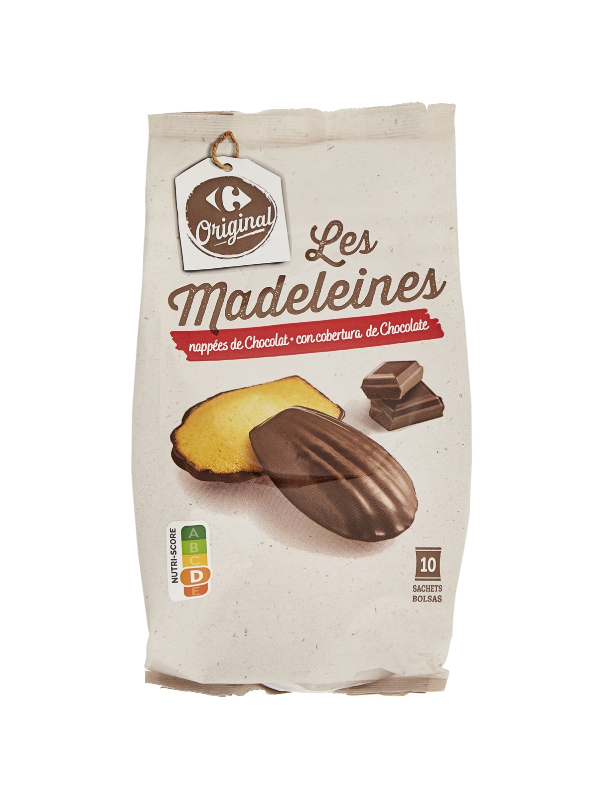 Madeleines nappées chocolat CARREFOUR ORIGINAL