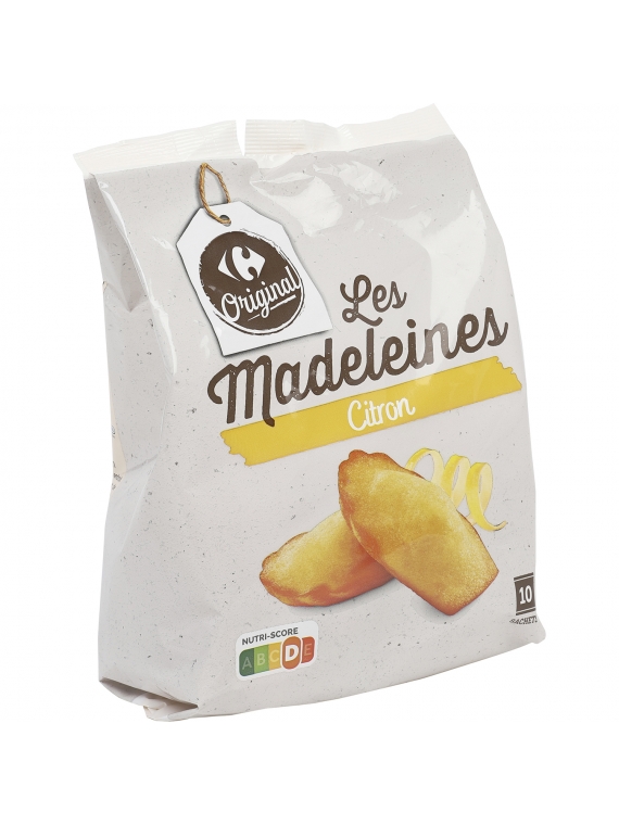 Gâteaux madeleines citron CARREFOUR ORIGINAL