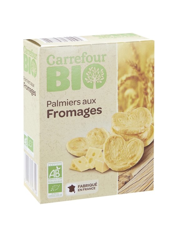 Biscuits Palmiers aux Fromages CARREFOUR BIO