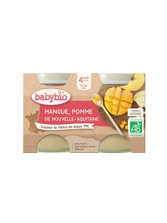 Compotes Mangue Pomme BABYBIO