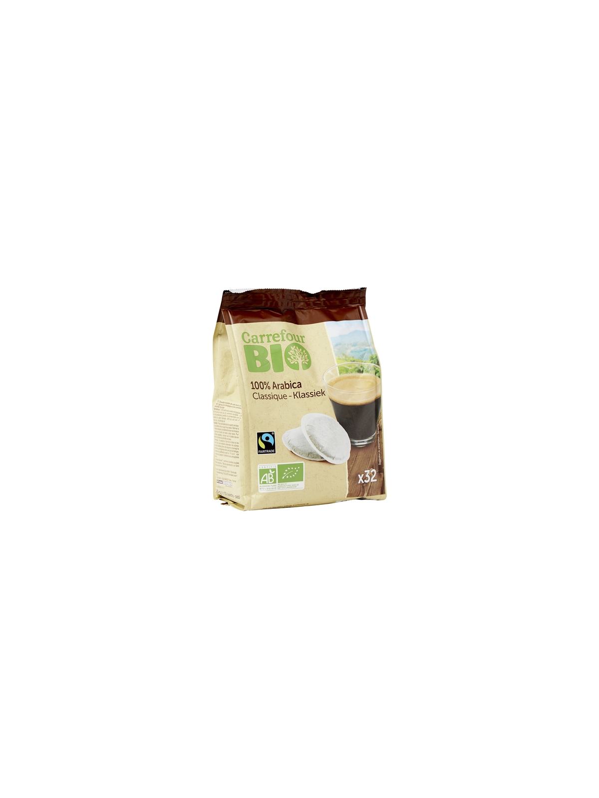 Café Dosettes 100% Arabica Classiques CARREFOUR BIO