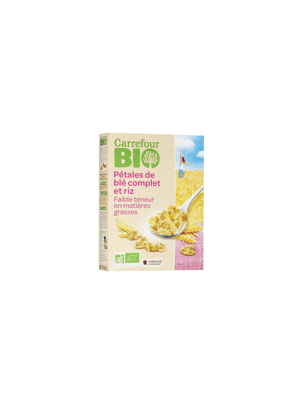 Pétales de Blé Complet & Riz CARREFOUR BIO