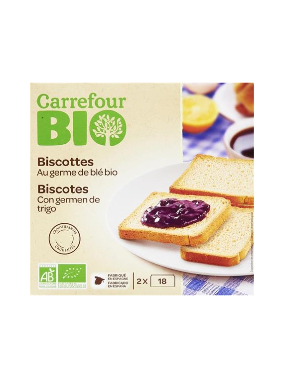 Biscottes au Germe de Blé CARREFOUR BIO