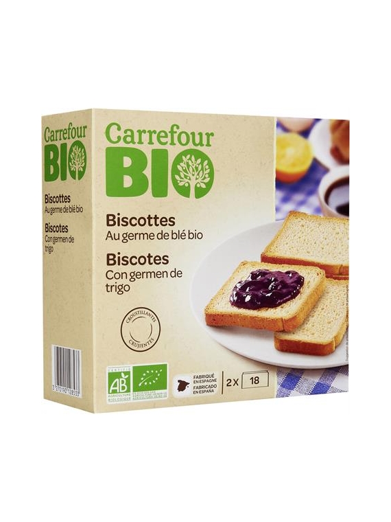 Biscottes au Germe de Blé CARREFOUR BIO