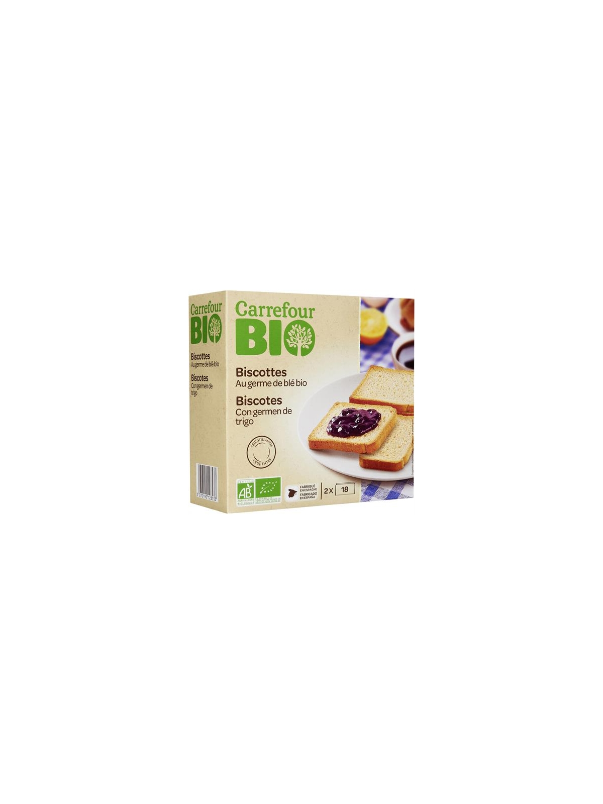 Biscottes au Germe de Blé CARREFOUR BIO