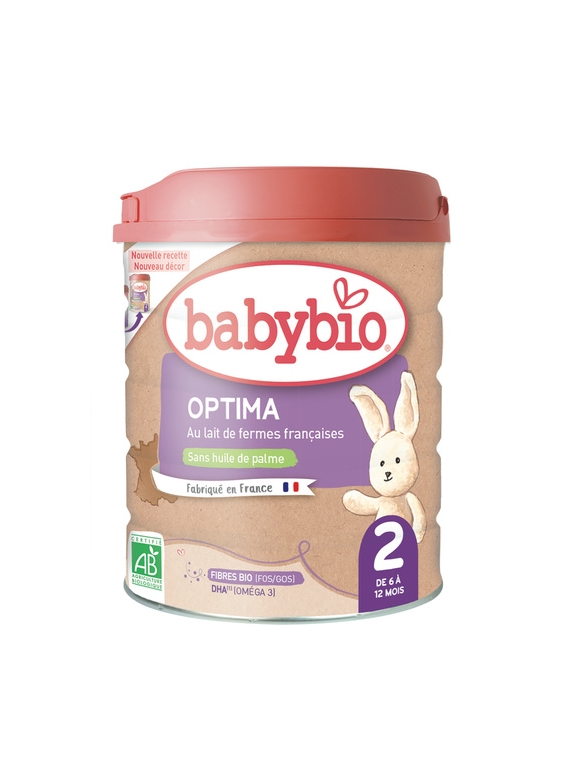 Lait Bébé en Poudre 2ème âge Optima BABYBIO