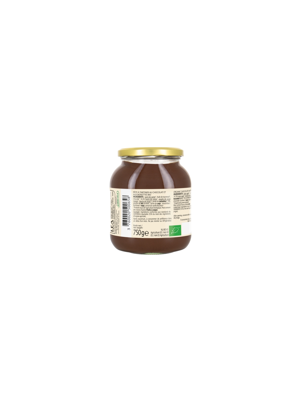 Pâte à Tartiner Chocolat Noisette JARDIN BIO ÉTIC