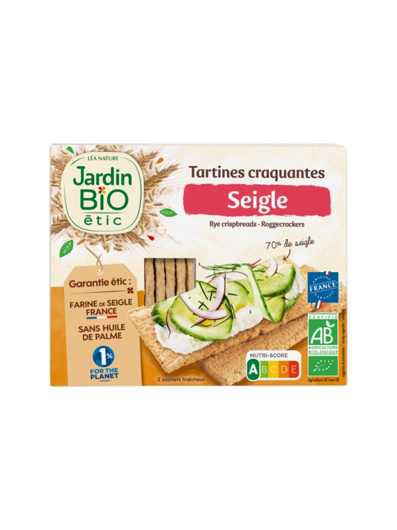 Tartines Craquantes Seigle JARDIN BIO ÉTIC