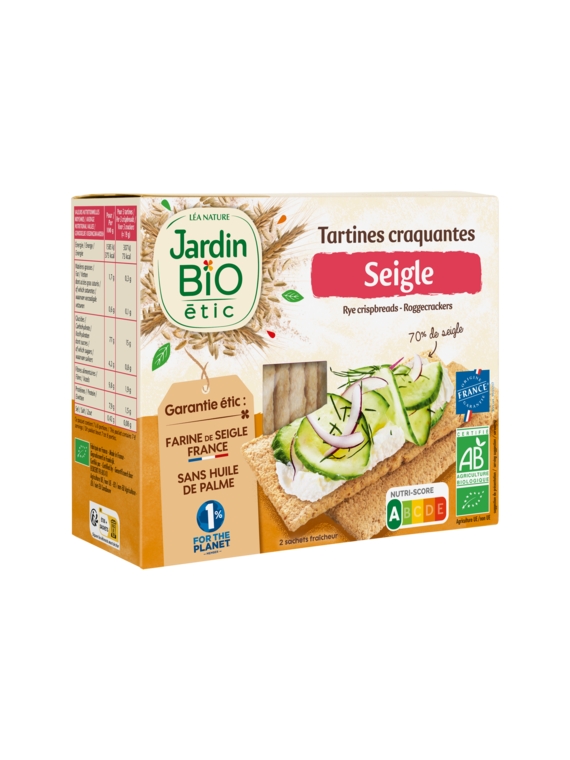 Tartines Craquantes Seigle JARDIN BIO ÉTIC