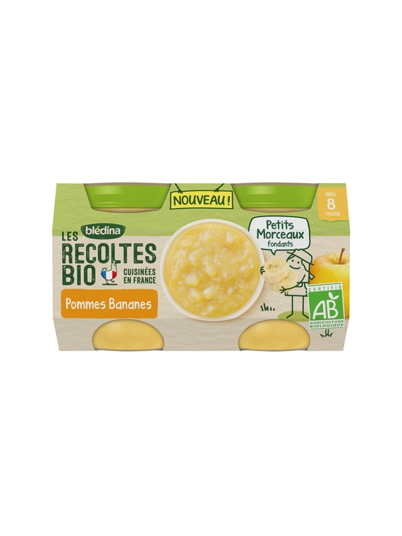 Compotes Pommes Bananes Bio BLÉDINA