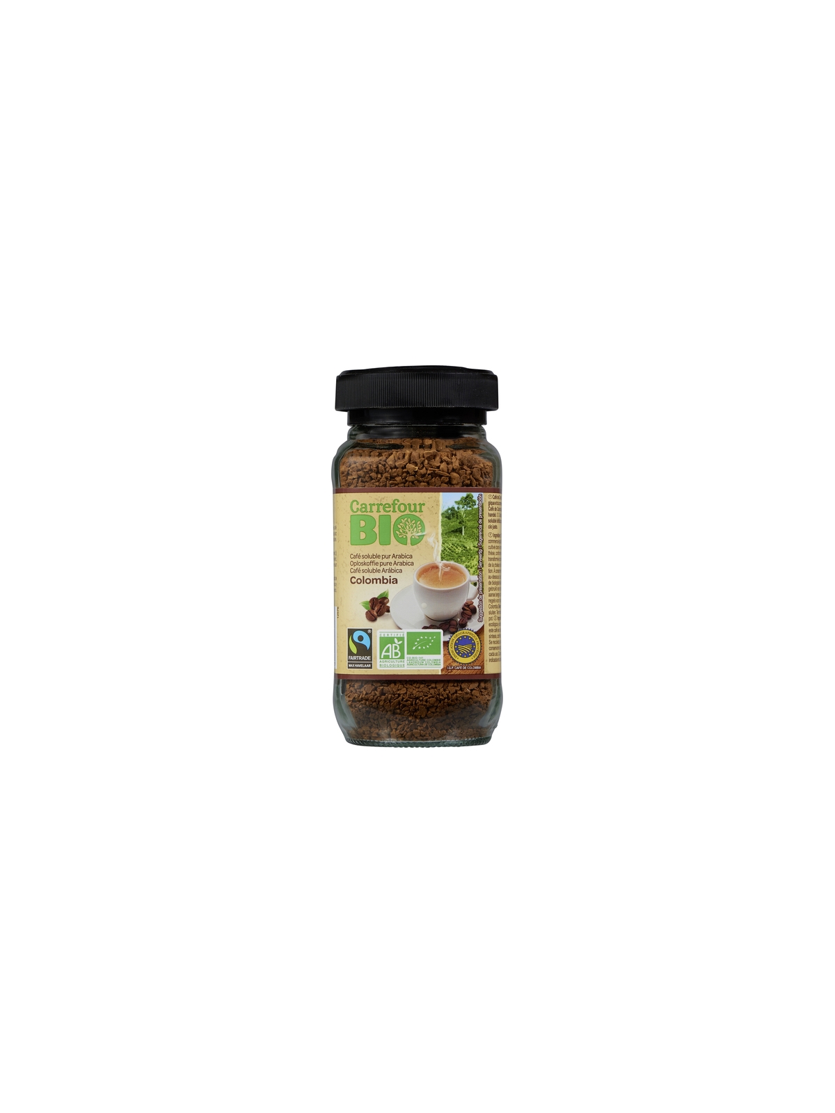 Café Soluble Pur Arabica Colombia CARREFOUR BIO