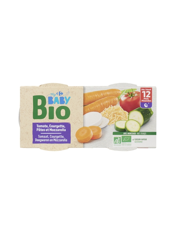 Plat Légumes Pâtes CARREFOUR BABY BIO