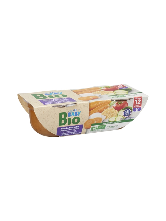 Plat Légumes Pâtes CARREFOUR BABY BIO