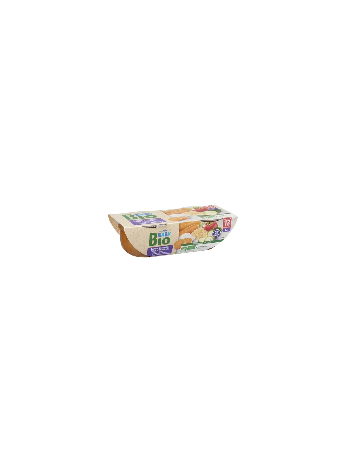 Plat Légumes Pâtes CARREFOUR BABY BIO