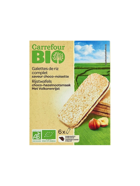 Galettes de Riz Complet Choco-Noisette CARREFOUR BIO